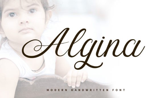 Algina: A Handwritten Typeface for Elegant Editorial Design