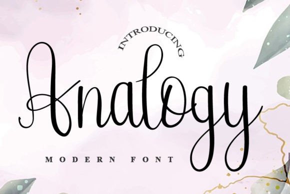 Analogy: A Fresh Script Font for Modern Editorial Design