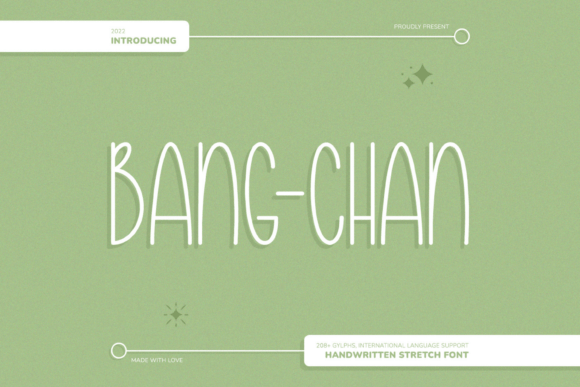 Bang Chan: A Handwritten Font for Editorial Design