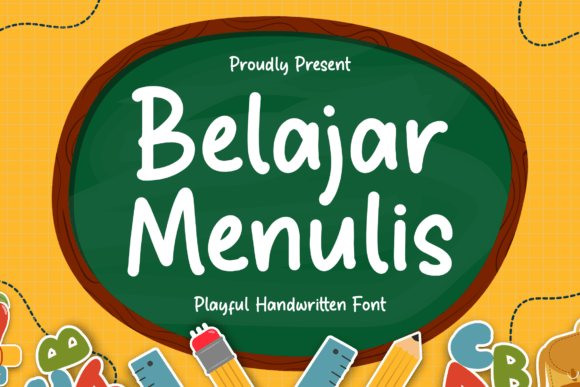 Belajar Menulis: A Playful Handwritten Font for Crafters