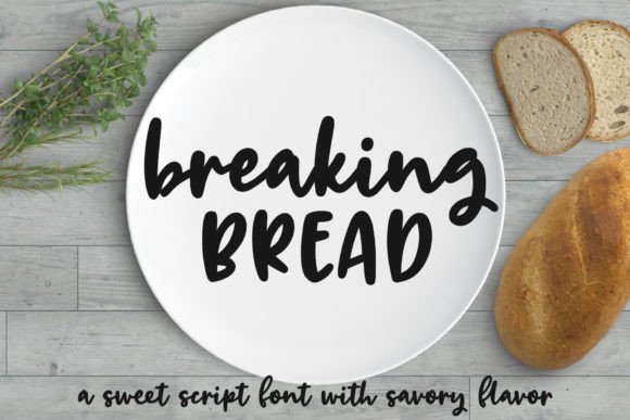 Breaking Bread: A Chunky Script Font That Elevates Everyday Branding