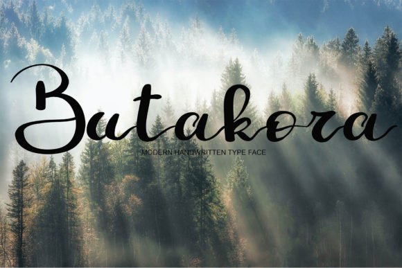 Butakora: A Handwritten Font for Editorial Charm and Digital Readability