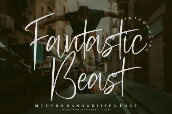 Fantastic Beast: An Elegant Script Font for Editorial Design