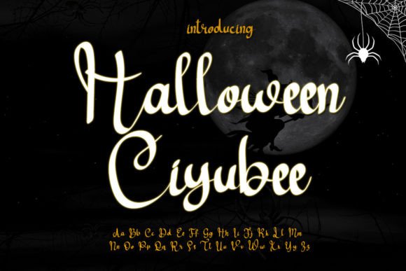 Halloween Ciyubee: A Fresh Script Font for Editorial Design and Digital Publishing