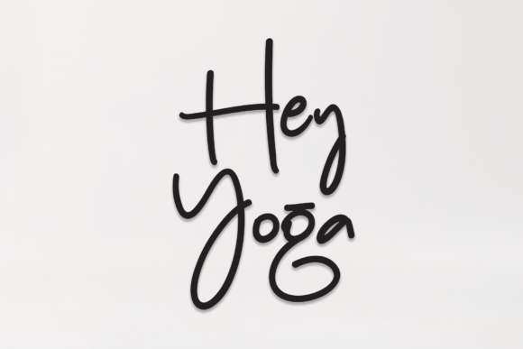 Hey Yoga: A Creative Display Font for Campaigns