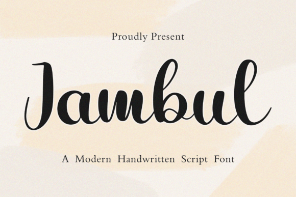 Jambul: A Modern Handwritten Script Font for Branding and Beyond