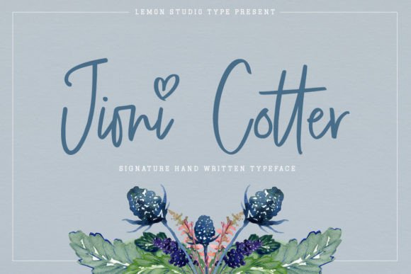 Jioni Cotter: A Handwritten Font That Elevates Digital Branding
