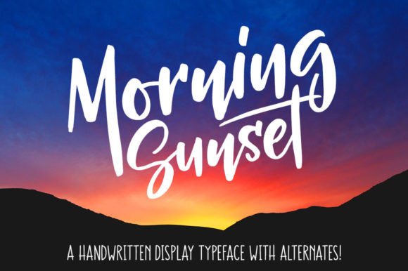 Morning Sunset: A Script Font for Editorial Design and Digital Publishing