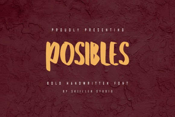 Posibles: A Bold Handwritten Font for Modern Campaign Design
