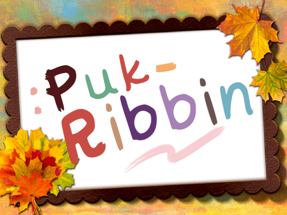 Puk Ribbin: A Handwritten Font That Adds Personality to Branding Projects