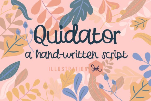 Quidator: A Handwritten Script Font for Modern Web Design