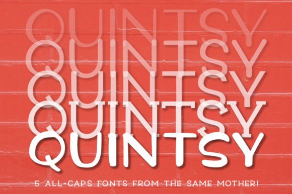 Quintsy: A Playful Display Font for Handmade Labels, Invitations, and More