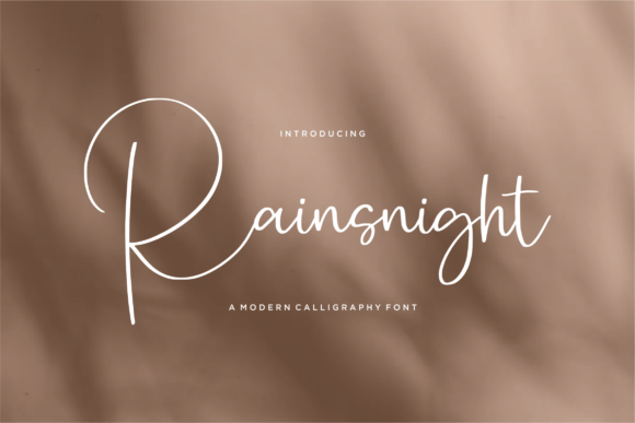 Rainsnight: A Modern Calligraphy Font for Impactful Brand Campaigns