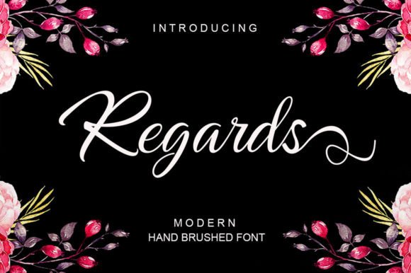 Regards: A Modern Script Font for Editorial Design