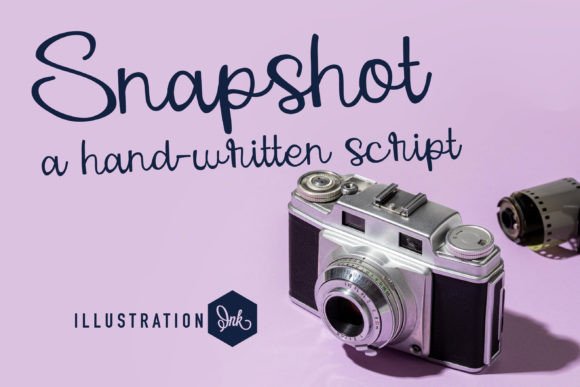 Snapshot: A Cheerful Script Font for Crafters and Makers