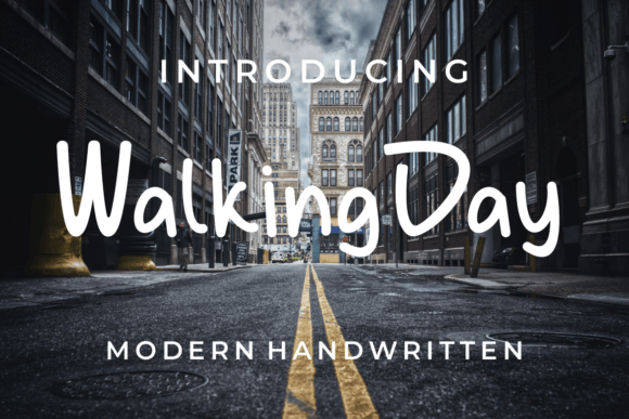 Walking Day: A Bold Handwritten Font for Marketers